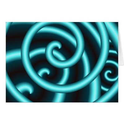 Blue Tube Pattern Card by thehatch