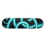 Blue Tube Pattern Skateboard