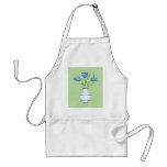 Blue Tulips green Apron