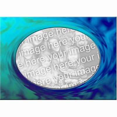 blue turquoise abstract photo frame by DonnasPhotoFrames