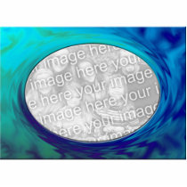 blue turquoise abstract photo frame