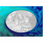 blue turquoise abstract photo frame photo sculptures