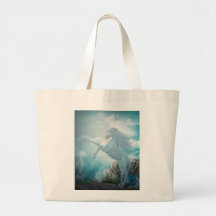 blue unicorn canvas bags
