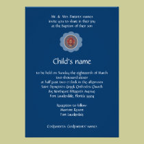 Blue Vaftisi invitations