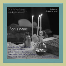 Blue Vaftisi invitations