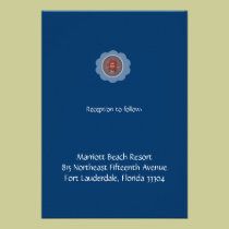 Blue Vaftisi Reception invitations