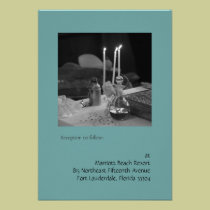Blue Vaftisi Reception invitations