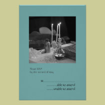 Blue Vaftisi RSVP invitations
