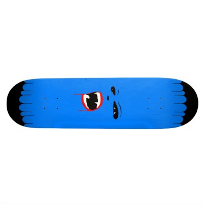 Blue Vamp Custom Skateboard by calroofer