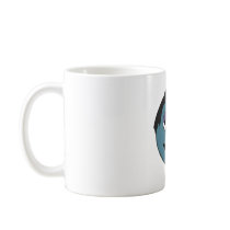 Blue vampire coffee mugs