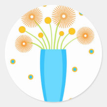 Blue vase - Sticker