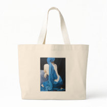 Blue Velvet Canvas Bag