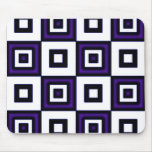Blue Vertigo Checkers Mousepads