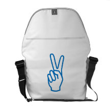 Blue Victory Messenger Bag