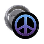 Blue-Violet Peace Sign Button