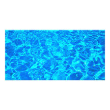 blue water background Photo Card
