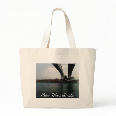 Blue Water Bridge Tote Bag by xxidntlvuxx