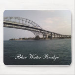 Blue Water Bridge Mouse Pad
