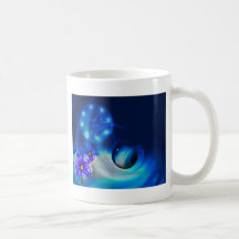 Blue Water Drop Mugs