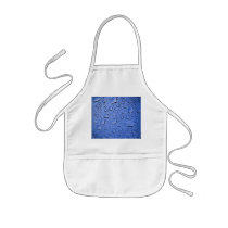 Blue Water Droplets Textured Aprons