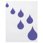 blue water drops icon flyer design
