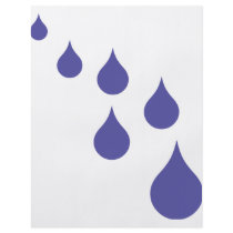 blue water drops icon flyer design