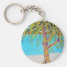 Blue Water Pandanas Keychains