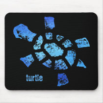 Blue Water Turtle Mousepad