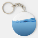 Blue water wave keychain