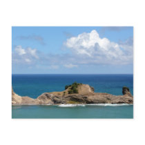 Blue Waters Off Laborie, St. Lucia Post Card