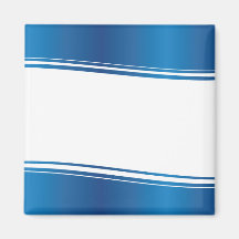 Blue Wave Refrigerator Magnets
