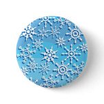 Blue Wave Snowflakes Pins