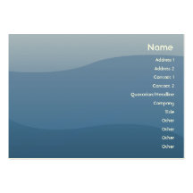 Blue Waves - Chubby Business Cards