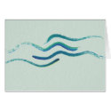Blue Waves Watercolor Abstract cards