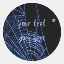 blue webbie round stickers