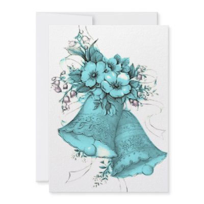 Blue Wedding Bells Invitation by worldsbestfamily