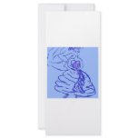 Blue Wedding Gown Bride rack cards