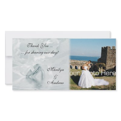 Blue Wedding Rings Photo Card by StarStock