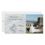 Blue Wedding Rings Photo Card photo cards