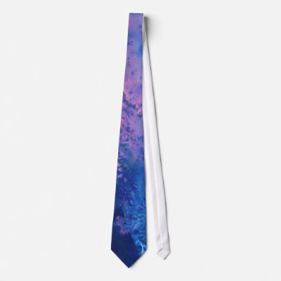 Blue Wet in Wet Watercolour Neckwear by Marions_Artistry