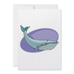 blue whale design invitations