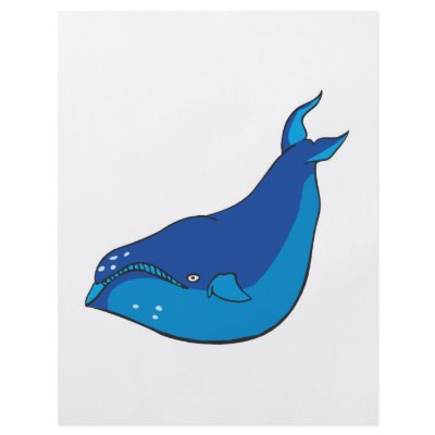 blue whale personalized flyer by doonidesignsanimals