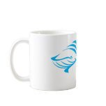 Blue Whale in Swish Drawing Style Mugs