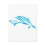 Blue Whale in Swish Drawing Style