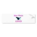 Blue Whale Lover bumper stickers