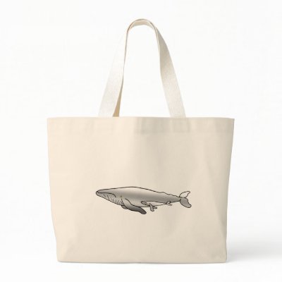 BLUE_WHALE MOTHER & BABY TOTE BAG by cabinfeverdavid