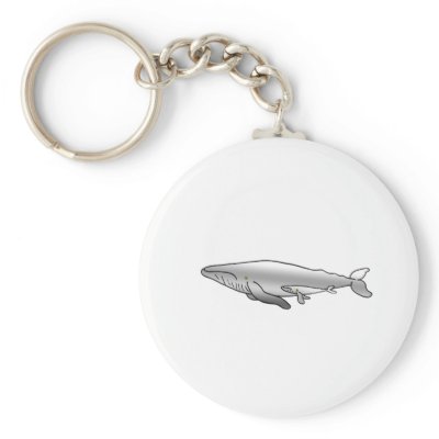 BLUE_WHALE MOTHER & BABY KEY CHAIN by cabinfeverdavid