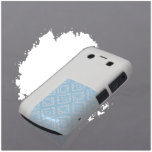 Blue white damask stylish pattern blackberry bold blackberry cases