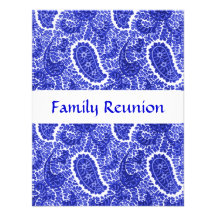 Blue & white Paisley Invitations Any Occasion