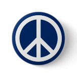 Blue & White Peace buttons